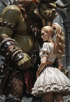 The Beast and the Blonde Maiden