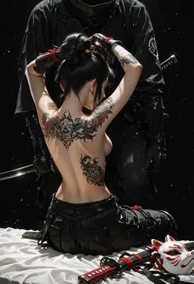 Shadow Blade and Ink Tattooed Warrior