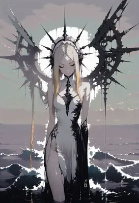 Serene Maiden of the Dark Halo