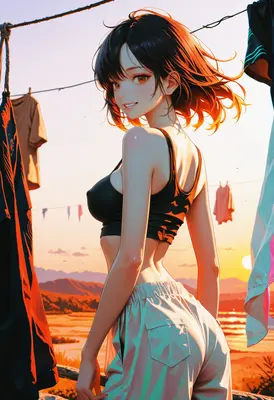 Sunset Breeze and Laundry Day