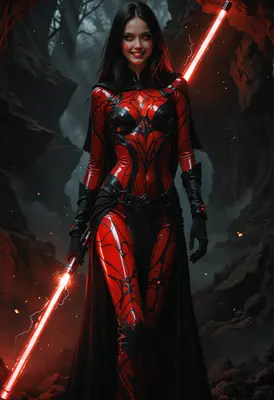 Sith Warrior in Red Spidery Armor