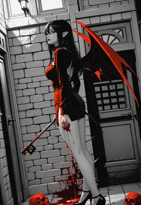Crimson Demon With The Bloody Key