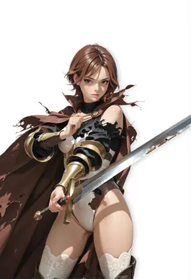 Battle Worn Warrior With Greatsword