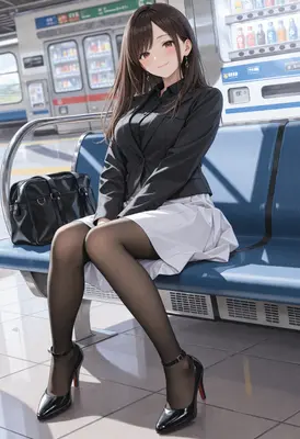 Waiting for the Train in Style