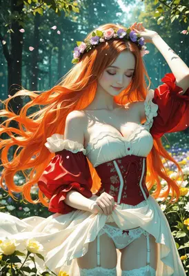 Forest Maiden in Floral Crown