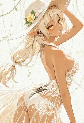 Sun-Kissed Elf with Mechanical Details