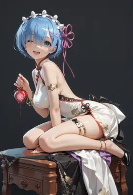 Rem in a Traditional Chinese Dress