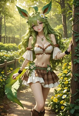 Forest Spirit in Sunlit Garden