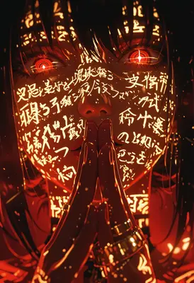 Glowing Kanji Ritual Prayer
