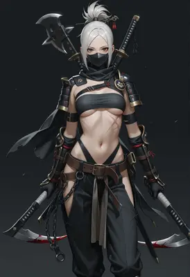 Deadly White Haired Ninja Warrior