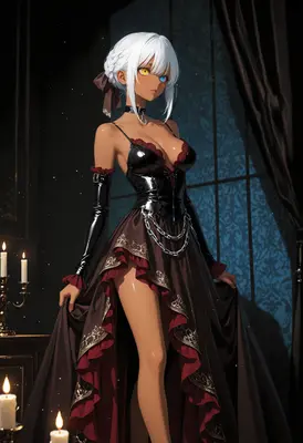 Gothic Elegance in Candlelight