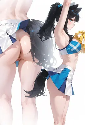 Catgirl Cheerleader Poses