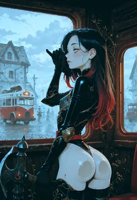 Warrior Watching from the Train