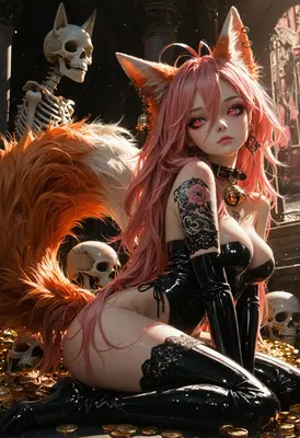 Fox Spirit Among The Treasure