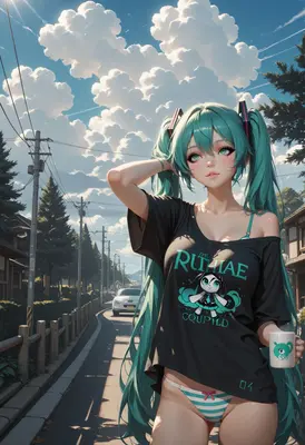 Hatsune Miku Morning Coffee Stroll