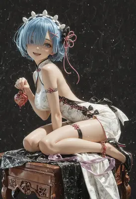 Rem in Elegant Chinese Qipao