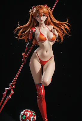 Asuka with Spear of Longinus