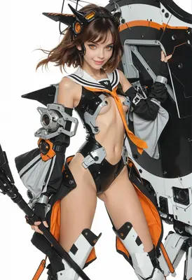 Cybernetic Sailor Soldier in Battle Gear