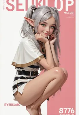 Charming Silver Haired Elf Girl