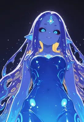 Ethereal Deep Sea Jellyfish Maiden