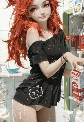 Messy Milk Spill Kitchen Fun