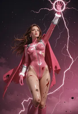Battle Worn Heroine Casting Lightning