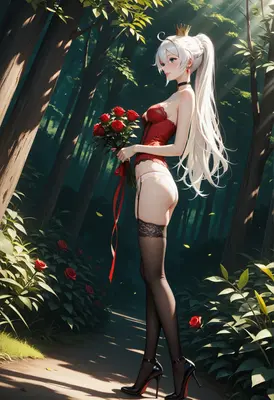 Princess in the Enchanted Rose Garden