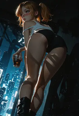 Night City Drink with a View