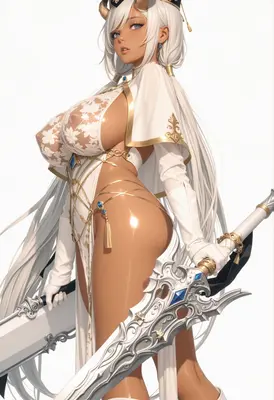 Celestial Warrior in White Lace