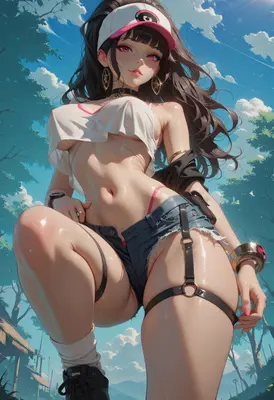 Summer Trainer in Denim Shorts