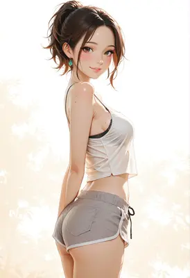 Radiant Beauty in Summer Attire