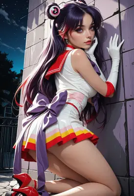 Cosmic Guardian in the Moonlight