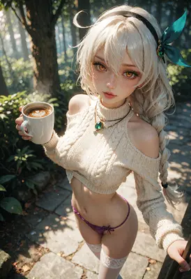Morning Coffee in the Enchanted Forest