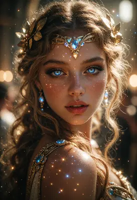 Ethereal Celestial Goddess Portrait