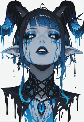 Melting Demon Queen Portrait