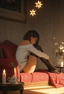 Quiet Evening in Warm Candlelight