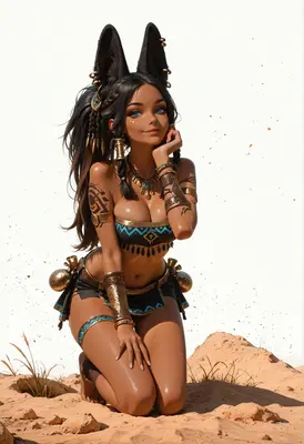 Desert Princess with Feline Ears