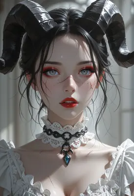 Ethereal Demon Queen Portrait