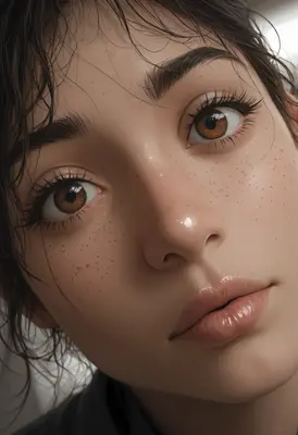 Close Up Portrait of Youthful Radiance