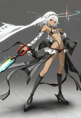 Cybernetic Warrior with Energy Blade