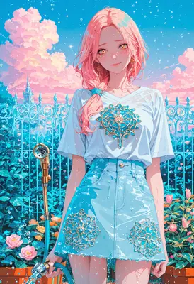 Summer Garden Rain and Floral Charm