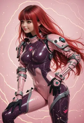 Red Haired Cybernetic Space Pilot
