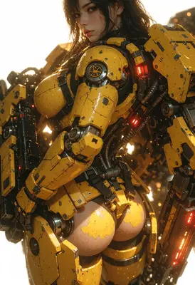 Battle Worn Cybernetic Warrior