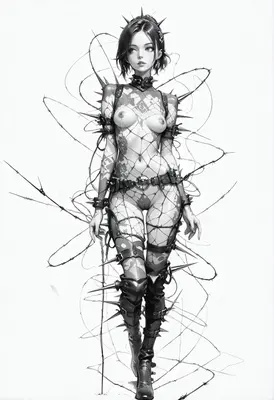 Ensnared in Sharp Barbed Wire