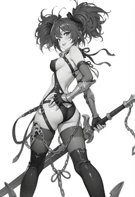 Twin Tail Warrior in Chains