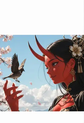 Red Oni Maiden and the Bird