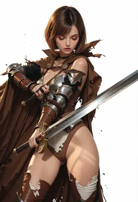 Battle Worn Warrior With Greatsword