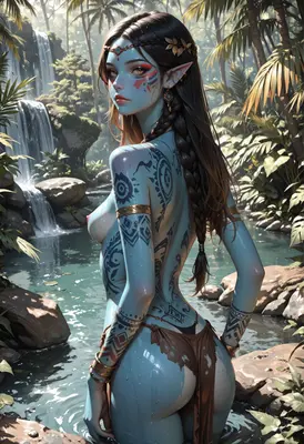 Blue Elf Guardian of the Falls