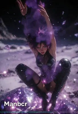 Purple Energy Crystal Sorceress