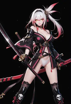 Dual Wielding Sakura Blade Warrior
